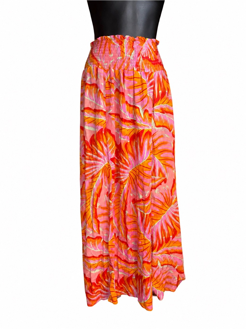 Cynthia Rowley tropical leaf-print wide leg pants medium woman’s